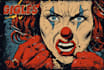 create distressed vintage retro comic art for t shirts