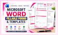 design editable ms word templates and fillable forms