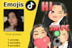 make tiktok emojis using your face