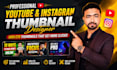 design viral youtube and instagram thumbnail designs