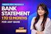 do bank statement reconciliation as you need