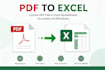 convert PDF to excel and image to excel professionally