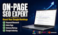 on page SEO optimization to boost google rankings