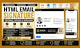 design responsive clickable HTML email signature for gmail outlook apple mail