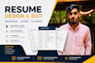 design a creative resume layout