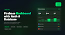 build a firebase dashboard with login, real time database and admin pane