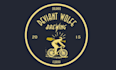design craft brewery bar logo with iconic silhouette