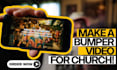 create cinematic sermon bumper video, sermon motion graphics, sermon series