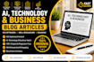 write ai , technology and business articles