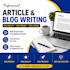 write blog posts and articles