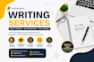 write SEO articles, assignments, blog posts, and website content