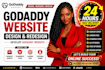 design, redesign, or develop a professional godaddy website in just 24 hours