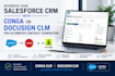 integrate salesforce crm with conga or docusign clm admin for automated contract