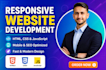 build a responsive website using HTML CSS and javascript
