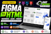 convert figma, xd, PSD, PDF to responsive HTML CSS bootstrap website