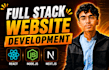 develop full stack website frontend backend developer