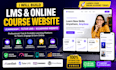 build lms educational website online course website education, elearning website
