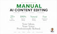manually edit and humanize ai generated blog content