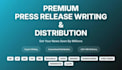 write and distribute your press release to trusted media outlets