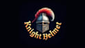 do awesome knight helmet logo design