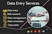 do web research and data entry