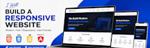 develop a responsive frontend website