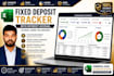 create an excel fixed deposit management system