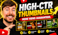 create high CTR thumbnails for your videos