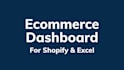 create a professional ecommerce analytics dashboard in canva