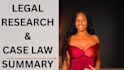 do legal research and case law summaries