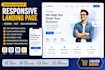 design and develop a responsive landing page