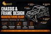design a chassis frame in solidworks with weld drawings, cut list and bom