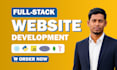 build full stack website with react, next js, node, laravel, and ai automation