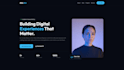 provide a dark mode developer portfolio HTML template