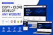 copy clone website and develop all websites