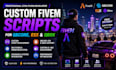 develop custom gta5 fivem scripts for qbcore esx and qbox