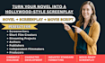 adapt your novel to script, book to screenplay, or movie script