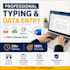 data entry and typing