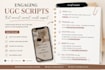 write engaging ugc scripts for tiktok, reels and youtube shorts