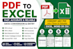 convert PDF to excel accurately