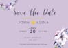 create elegant wedding invitation and save the date canva template