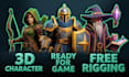 create a low poly 3d character for your game