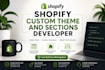 be your shopify developer for custom sections and custom theme development
