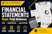 prepare financial statements from trial balance professionally