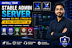 install you a stable admin server, best xtreamui xuione, with epg setup and tls