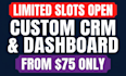 build a stunning admin dashboard and CRM