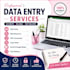 accurate data entry, web research, copy paste