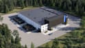 do master plan render, design data center building, parkings, backup generators