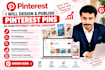 create and publish pinterest pins for etsy and affiliate blogs