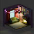 create low poly 3d models and scenes in blender